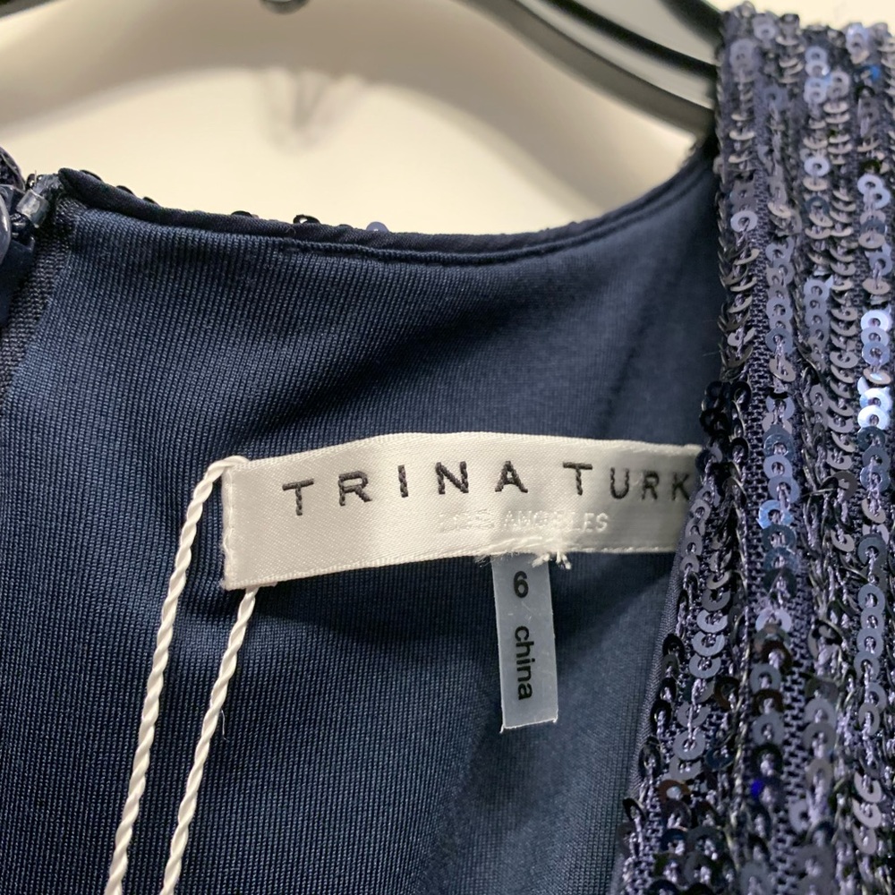Trina Turk Midnight Blue Sequin Jumpsuit